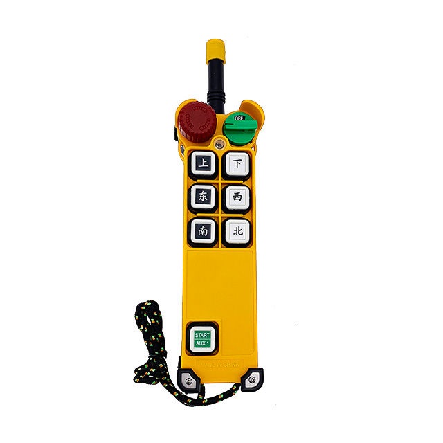 F24-6D Télécommande industrielle sans fil de pompe à béton de grue de 24 volts pour l'ascenseur